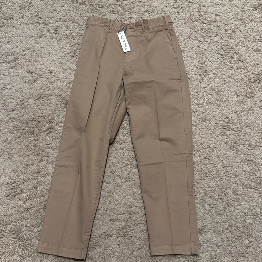 NWT Alex Mill Men’s Flat Front Chino Pant in Vintage Khaki 30 Waist